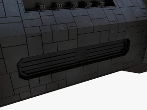 scifi battle cruiser 3D Model