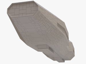scifi battle cruiser 3D 모델