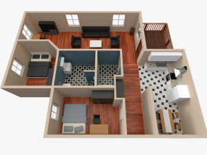 house - floor plan 2 3Dモデル