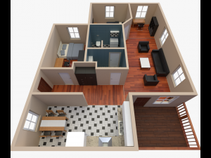house - floor plan 2 Modello 3D