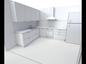house - floor plan 2 non-textured version Modelo 3D