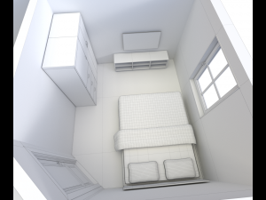 house - floor plan 2 non-textured version Modelo 3D
