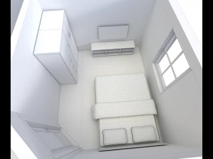 house - floor plan 2 non-textured version 3D Model