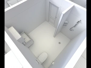house - floor plan 2 non-textured version 3D Model