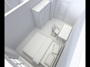 house - floor plan 2 non-textured version Modelo 3D