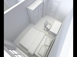 house - floor plan 2 non-textured version 3D Model