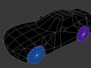 dodge viper gts low poly car 3Dモデル