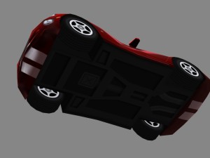 dodge viper gts low poly car 3Dモデル