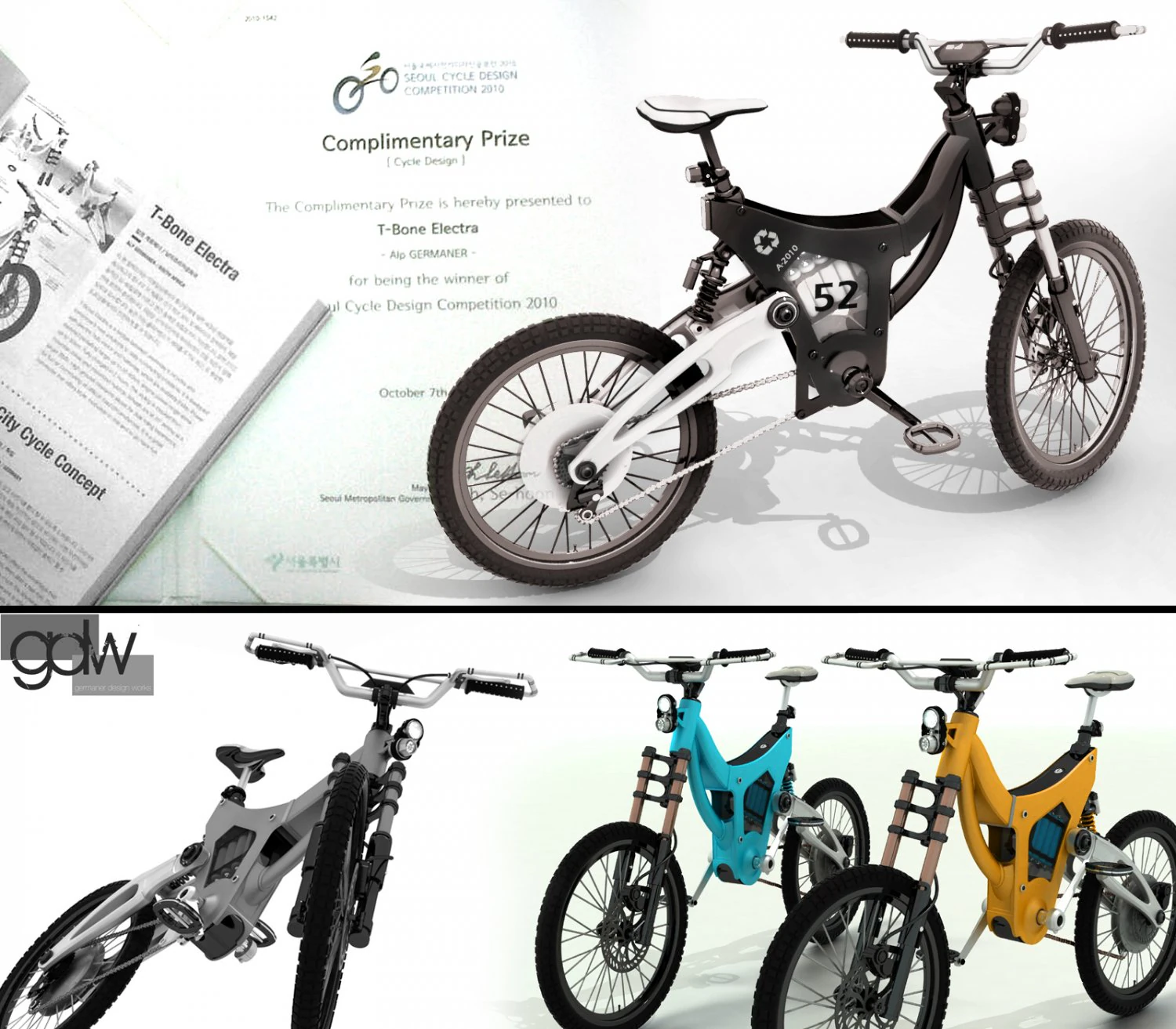 electric bicycle 3D Model .c4d .max .obj .3ds .fbx .stl .blend 