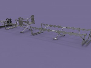 rollaway bed outdoors Modelo 3D