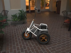 electric tricycle 3D Модель