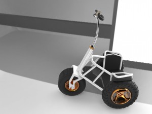 electric tricycle 3D Модель