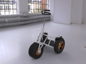 electric tricycle 3D Модель