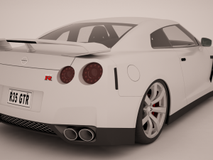nissan r35 gtr Modelo 3D