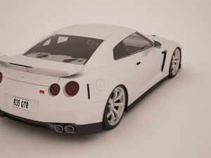 nissan r35 gtr Modelo 3D