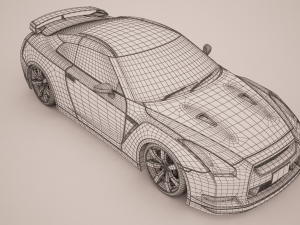 nissan r35 gtr Modelo 3D