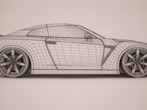 nissan r35 gtr Modelo 3D