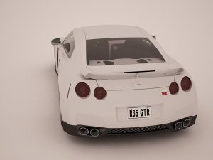 nissan r35 gtr Modelo 3D