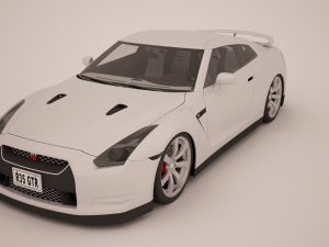nissan r35 gtr Modelo 3D
