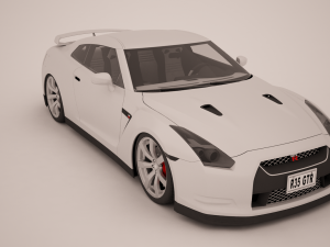 nissan r35 gtr Modelo 3D