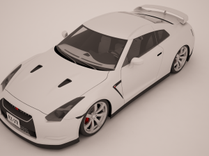 nissan r35 gtr Modelo 3D