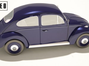 1966 volkswagen beetle - rigged Modèle 3D