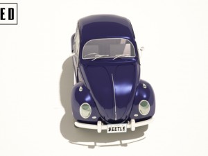 1966 volkswagen beetle - rigged Modèle 3D