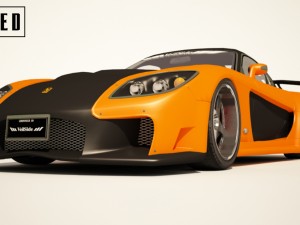mazda rx-7 veilside edition - rigged 3D मॉडल