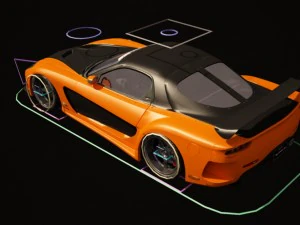 mazda rx-7 veilside edition - rigged 3D Model