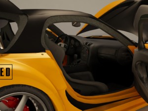 mazda rx-7 veilside edition - rigged 3D मॉडल