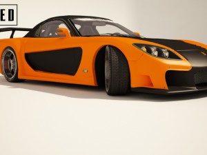 mazda rx-7 veilside edition - rigged 3D मॉडल
