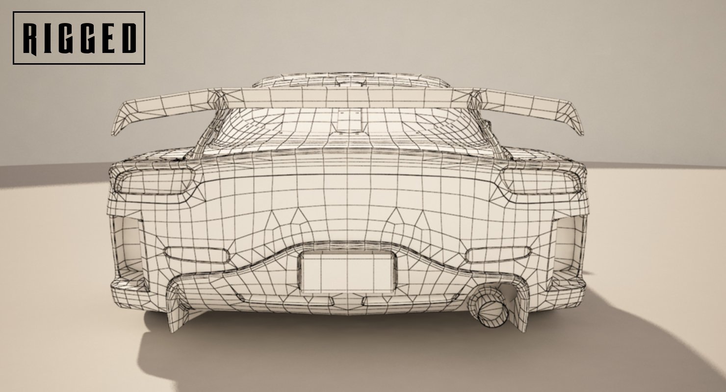 mazda rx-7 veilside edition - rigged 3Dモデル