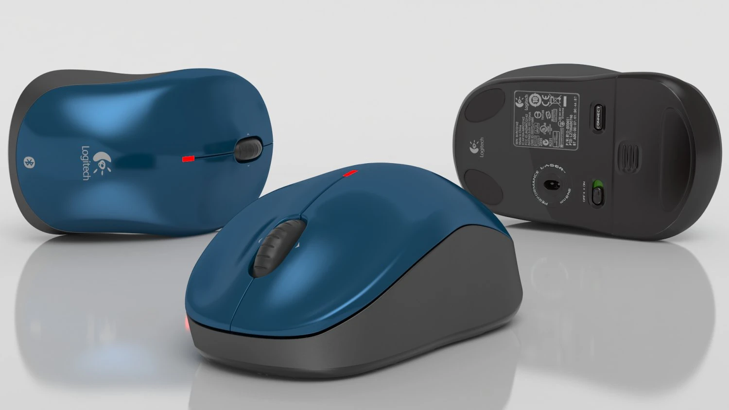 bluetooth mouse logitech v470 3D Model .c4d .max .obj .3ds .fbx .stl .blend 