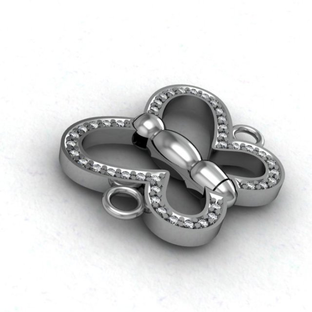 lock for necklace chain etc Model 3D .c4d .max .obj .3ds .fbx .stl .blend 