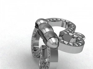 lock for necklace chain etc Model 3D