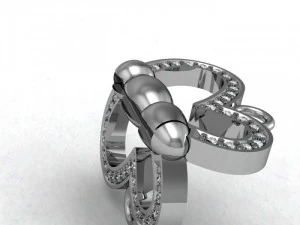 lock for necklace chain etc 3D Model