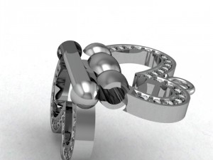 lock for necklace chain etc Model 3D