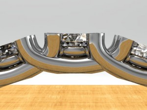 ring with 20 jewelry inserts 3D Model