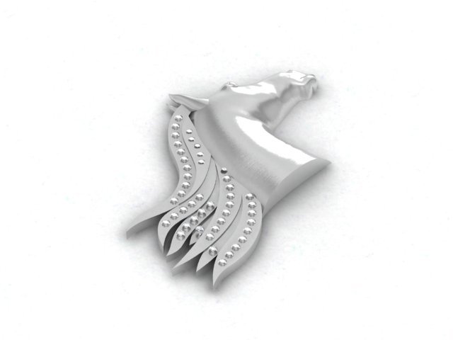 horse head with stones 3D Модель .c4d .max .obj .3ds .fbx .stl .blend 