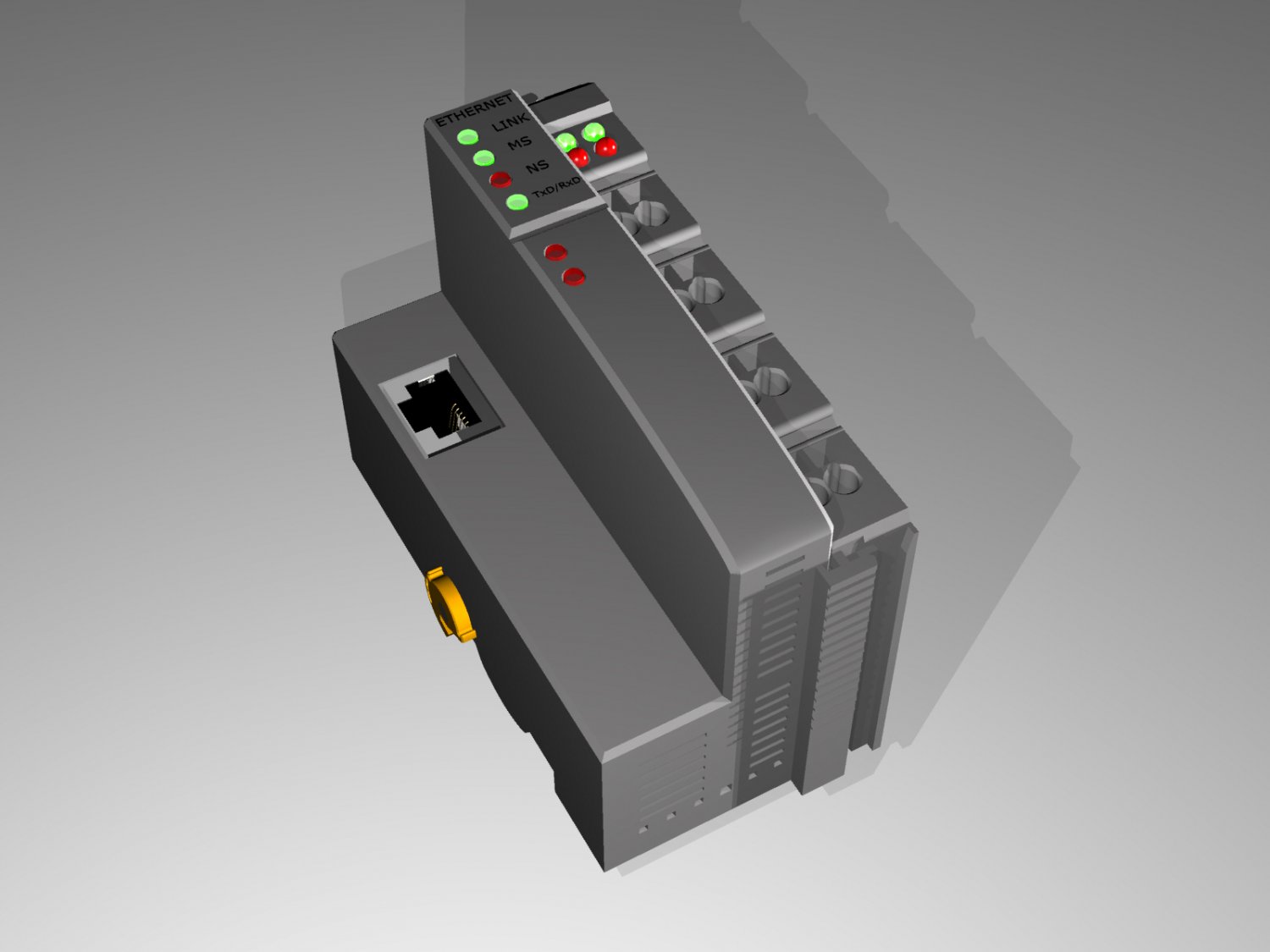  PLC Controller  3D Model in Parts 3DExport