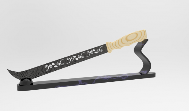 knife Model 3D .c4d .max .obj .3ds .fbx .stl .blend 