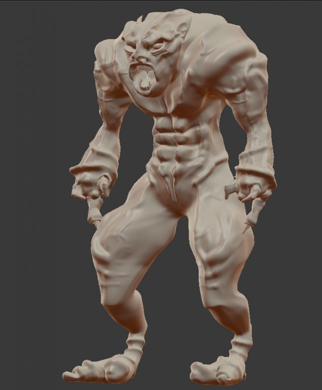 beast Model 3D .c4d .max .obj .3ds .fbx .stl .blend 