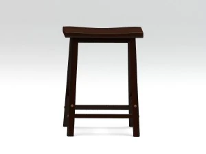 high wooden stool 3D Model