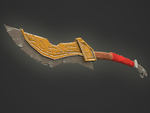 dagger stylized Modelo 3D