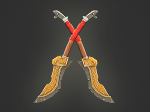 dagger stylized Modelo 3D