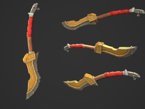 dagger stylized Modelo 3D