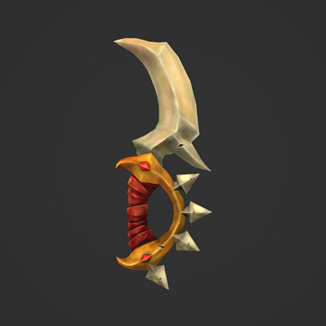 stylized knife Modèle 3D .c4d .max .obj .3ds .fbx .stl .blend 