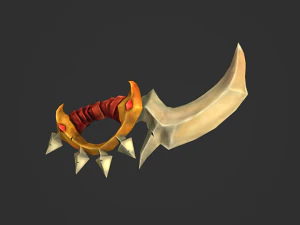 couteau stylis&eacute; Modèle 3D