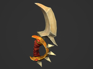stylized knife Modèle 3D