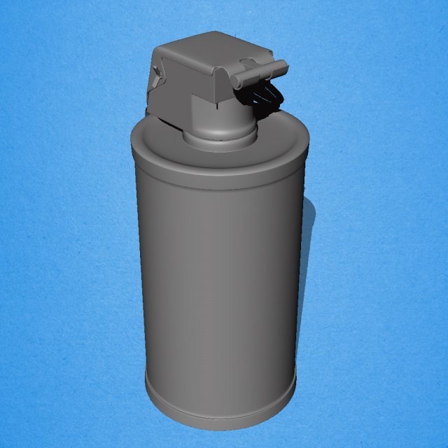 m18 smoke grenade 3Dモデル .c4d .max .obj .3ds .fbx .stl .blend 